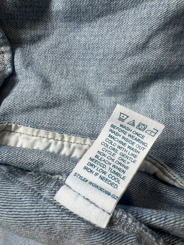 Market & Spruce Faded Light Blue Denim Jacket Size Large Worn Once Euc — image 7 of 8